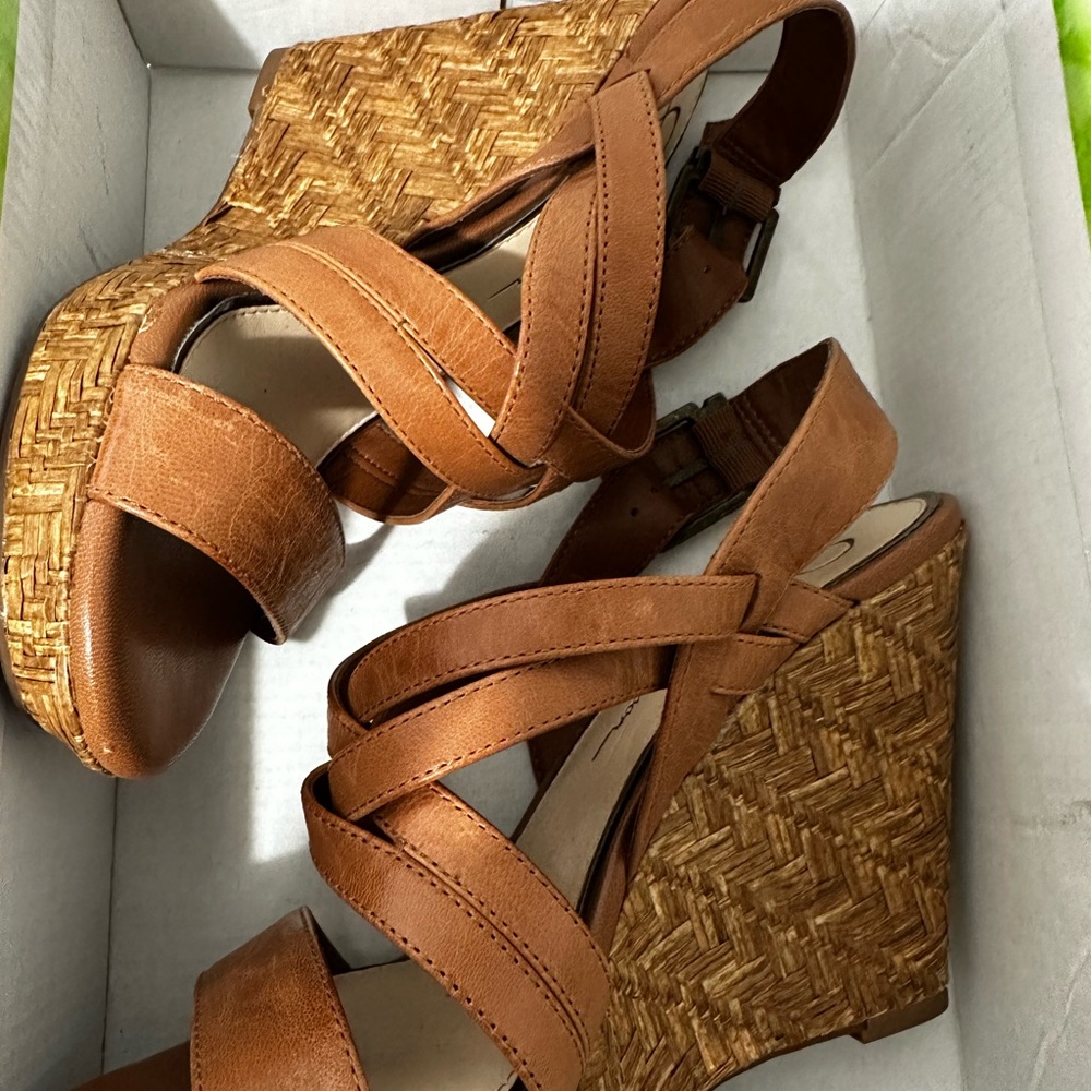 Brown Wedge Sandals
